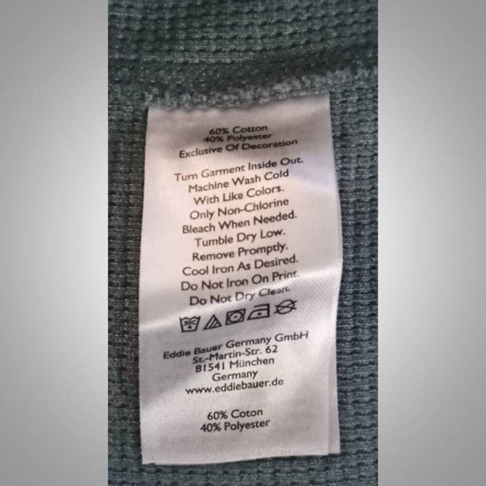 Eddie Bauer Men's blue grey long sleeve sweater size small - Picture 5 of 6